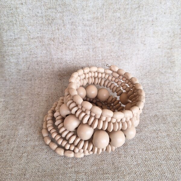 Pulseira Bege Espiral